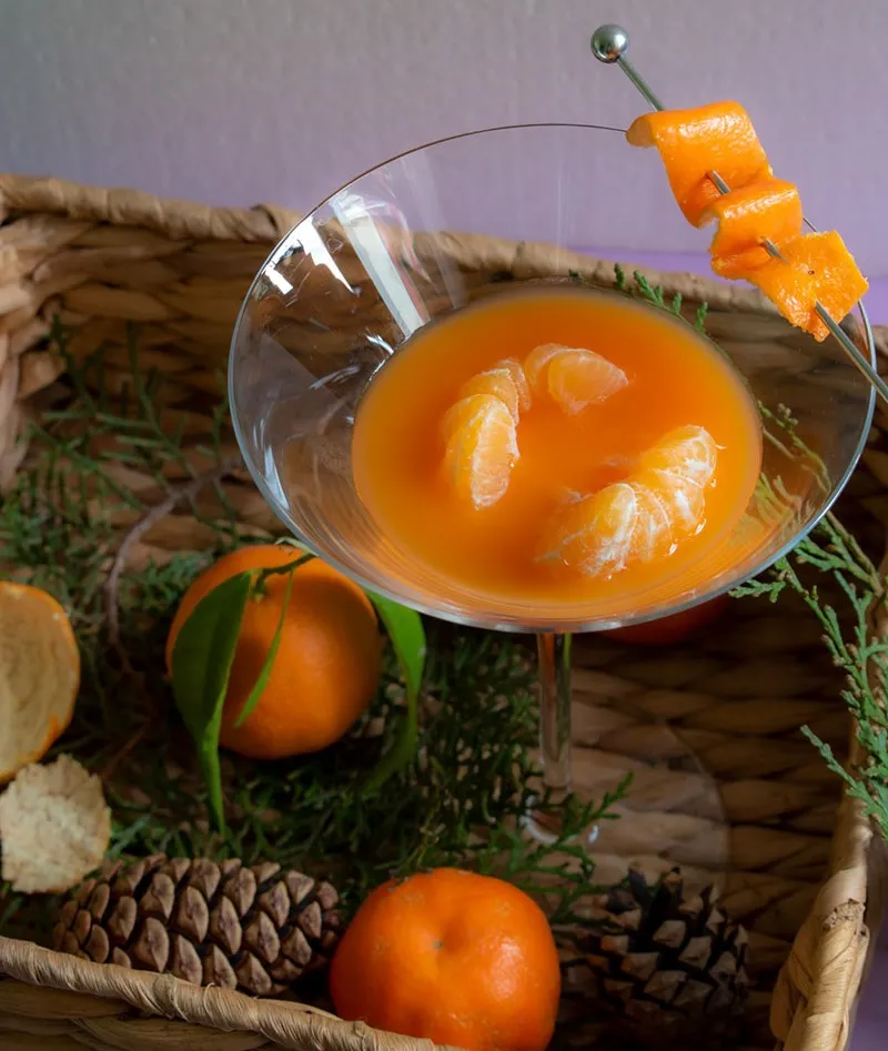Mandarin Martini cocktail
