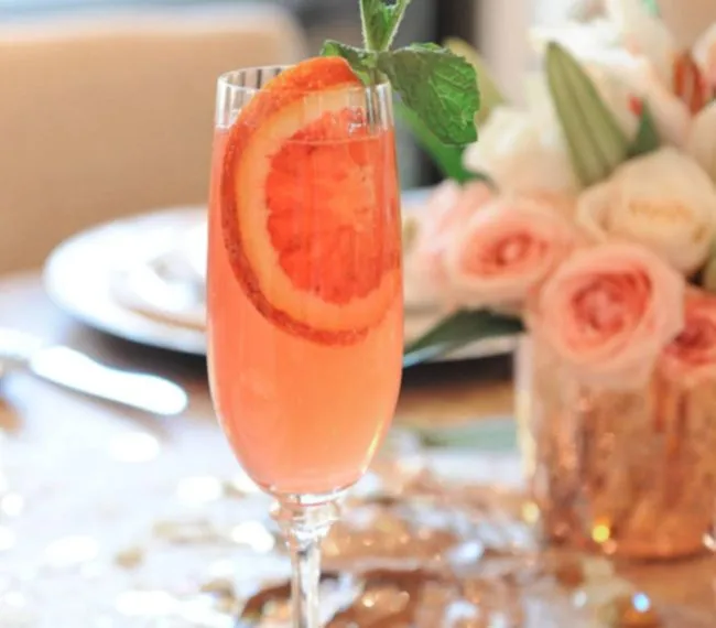 Blood Orange Champagne